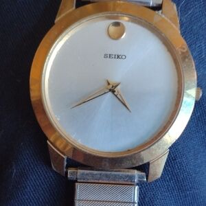 Seiko Two-Tone Gold and Silver Watch